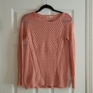 Pink Rose Knit Sweater